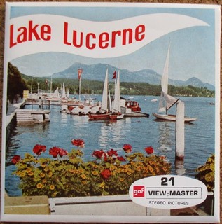 View Master 3D Bildscheibenset Nr. C 134 E: Lake Lucerne (Switzerland)