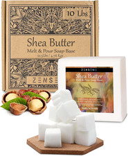 10 LBS - Shea Butter Soap Base - Moisturizing Melt  Pour for Clear Soap Making