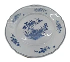 Blue Flower Fruit Plate Vintage.