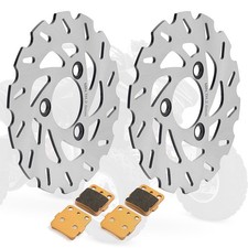 Paar Bremsscheiben Bel&auml;ge Vorne f&uuml;r Suzuki Quadsport 400 LT-Z LTZ400 2003-2014