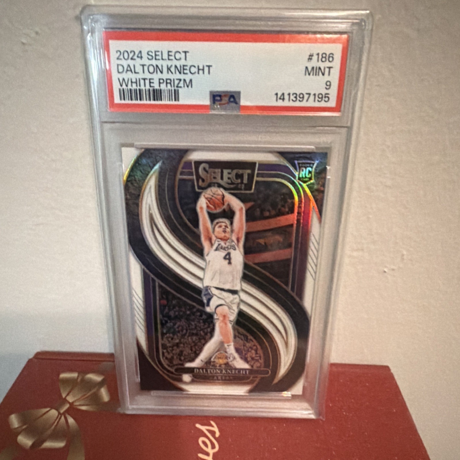 2024-25 Panini Select Dalton Knecht #186 White Prizm RC PSA 9 /149