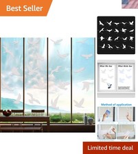 20-Piece Large Anti-Collision Bird Window Clings - Safe Decorative Stickers