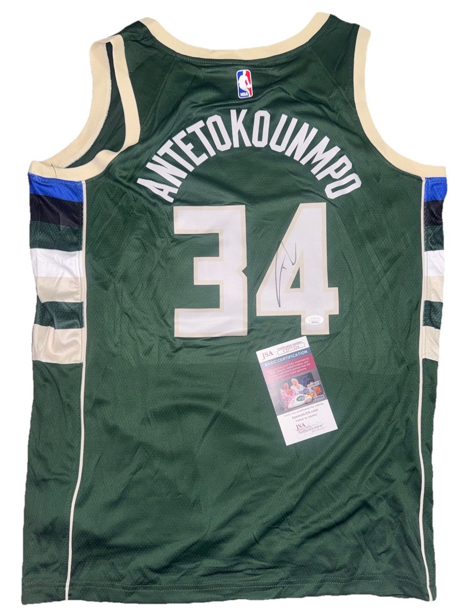 Giannis Antetokounmpo signed autographed MILWAUKEE BUCKS Jersey w