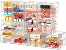 6PC Makeup Organizer Storage w/ 30 Drawer,Desktop Office Supplies,Desk Organizer