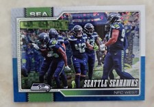 Topps Football 2026 Seattle Seahawks Blue White Walmart Mega Foil Team Card 277