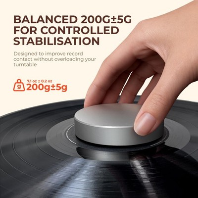 Record Weight Stabilizer,7.1±0.2 oz (200±5 g) Balanced Vinyl