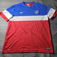 Nike USMNT BOMB POP 2014 Football Soccer Jersey Kit USA US 578026-657 Mens XL!. 