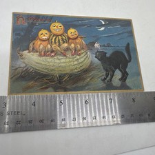 Antique Halloween Embossed Postcard Tuck s Se...