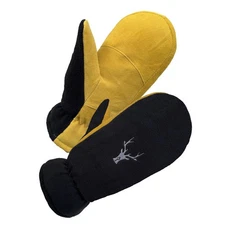 SKYDEER Deerskin Mittens for Men  Women, Thinsulate Insulated Cold Weather