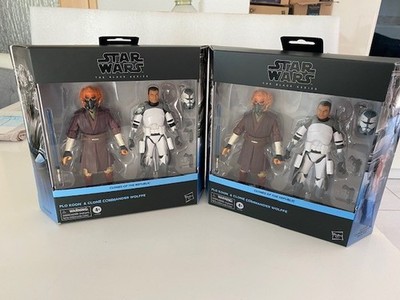 Star Wars The Black Series Plo Koon Clone Commander Wolffe Set 2026