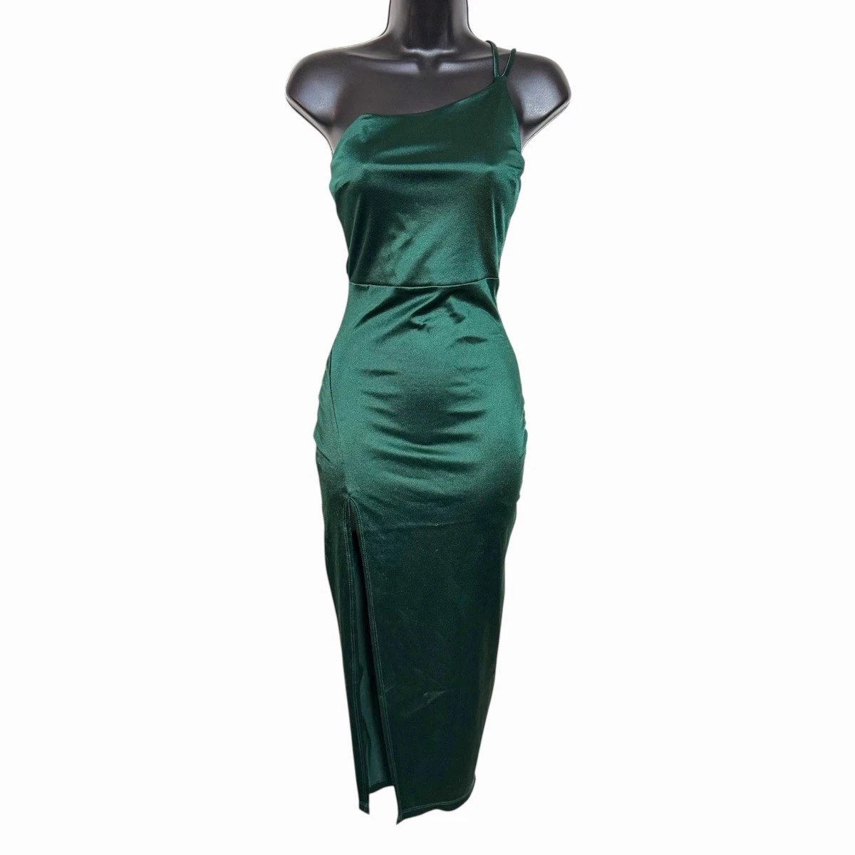 green emerald velvet dress Roma Bridesmaid Dress in Chianti Satin main image 0