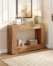 47 Inches Console Table, Modern Entryway Sofa Table with Storage for Living Room