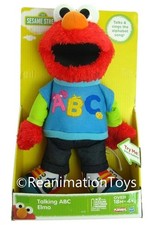 Sesame Street Talking ABC Elmo Plush w/Box Clean Complete Works