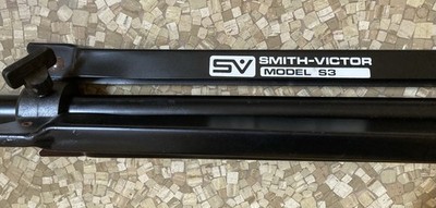 Vintage Smith-Victor Adjustable Camera Light Tripod Model S3 Sturdy Metal