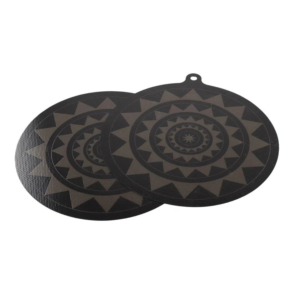 Für Induktion Herd Matte Set 24cm Thermochrome Silikonbezüge in Farbe Schwarz - Bild 4 von 4