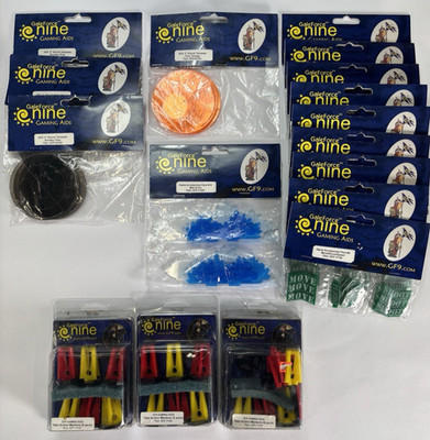 (17) Gale Force Nine GF9 RPG Gaming Aid Accessories Lot Tokens and Markers - NEW