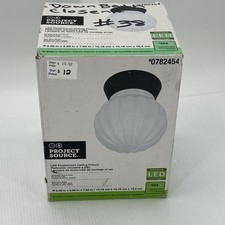 Project Source 5.98" LED Flush Mount Ceiling Fixture, Oil Rubbed Bronze 132 .