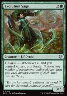 Evolution Sage - Commander: Lorwyn Eclipsed (Uncommon) [ECC-105]