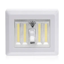 LED Closet Light Switch | 400 Lumen Wireless Battery Powered COB Night Light ...