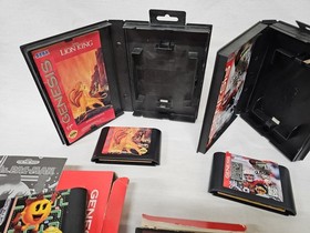 Sega Genesis Console MK-1601 With Games Tested Road Rash Pac Man