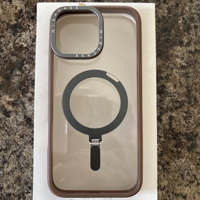 iPhone 16 ProMax Pro Max Full Body Magnetic Case Brown Champagne Gold  Kickstand