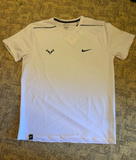 Nike Dri-FIT Herren T-Shirt L Weiß Kurzarm P...