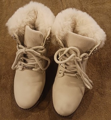 Women's Girls New Esprit 7M Chelsea Ankle High Fur Boots