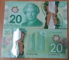 Canada - 20 Dollars 2012 ( 2014 ) UNC Polymer - P. 108b Lemberg-Zp