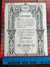 Gorham Silver  Co. Original Advertisement  Life Magazine Art Nouveau Design 1917