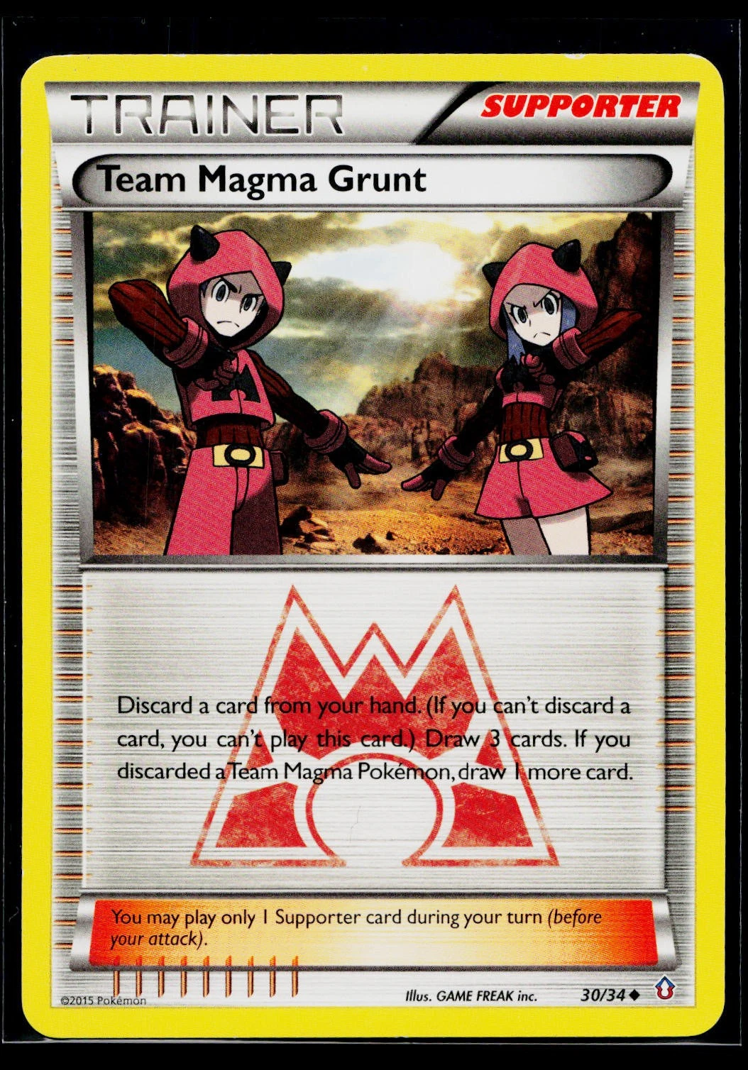 🎴Team Magma Grunt #30/34 Double Crisis Uncommon LP