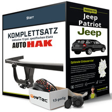 Anhängerkupplung starr für JEEP Patriot +E-Satz NEU