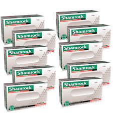Large Shamrock Nitrile Exam Gloves 1 CASE- 10 BOXES