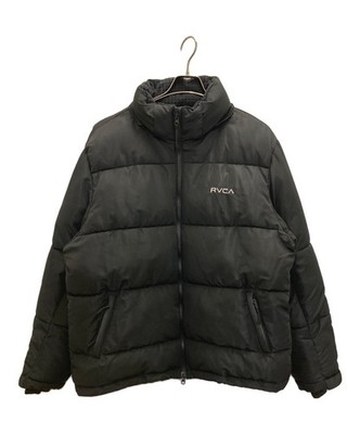 Authentic RVCA Puffer Jacket L Black Men BE042767 #5620