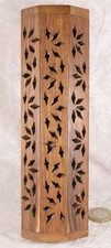 Small wooden box used for intense sticks storage 7.5 inches long