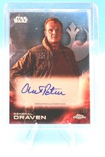 2025 Topps Chrome Star Wars GENERAL DRAVEN Skywalker Blue Auto /150 #A-AP
