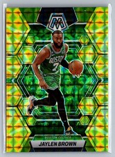 2022-23 Panini Mosaic - Jaylen Brown #9 Reactive Yellow Mosaic Prizm
