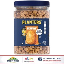 6 Jars of Honey Roasted Peanuts, 160 Calories Per Serving, Kosher Certified