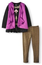 Disney Frozen 2 Anna Cosplay Fashion Top Leggings 3-Piece New W/Tags Size 7