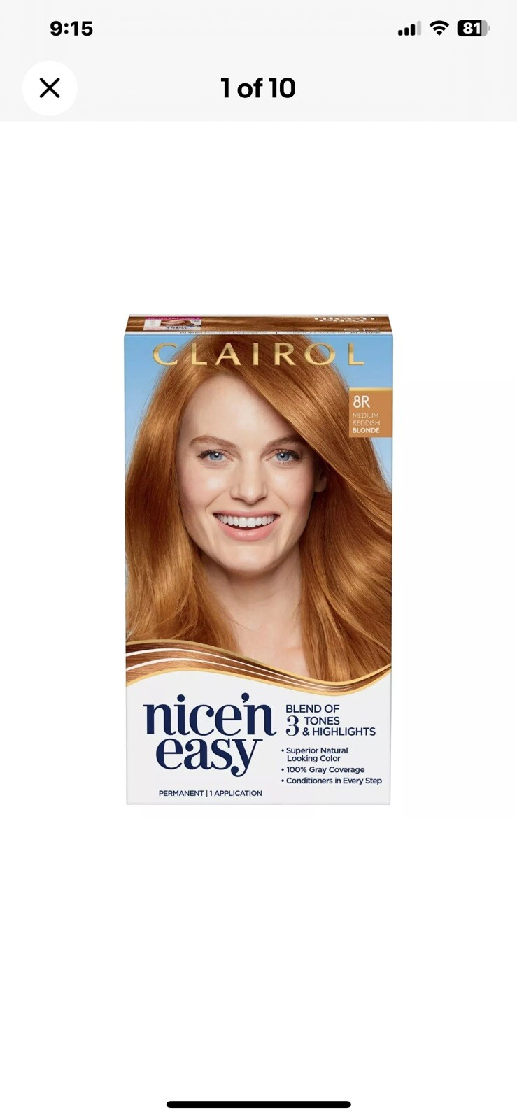 #8r Medium Reddish Blonde