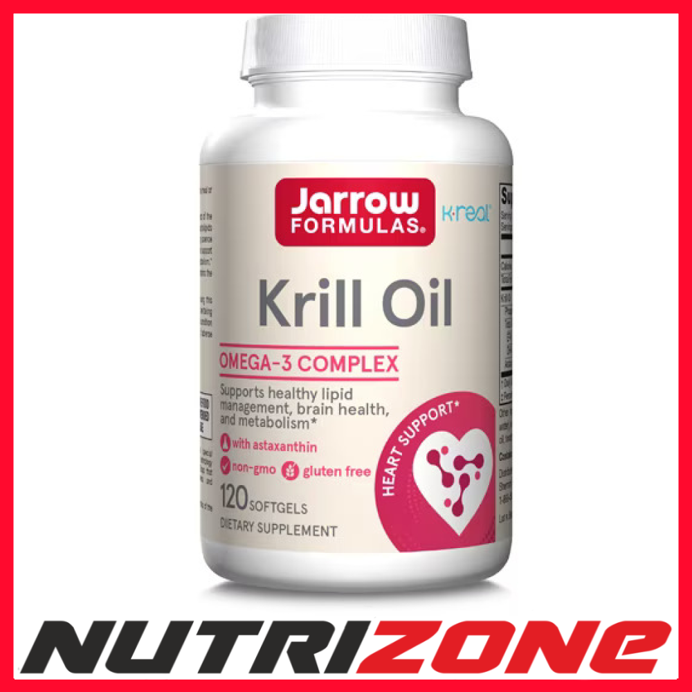 Jarrow Formulas Krill Oil Omega 3 Complex Heart & Brain Health - 120 softgels