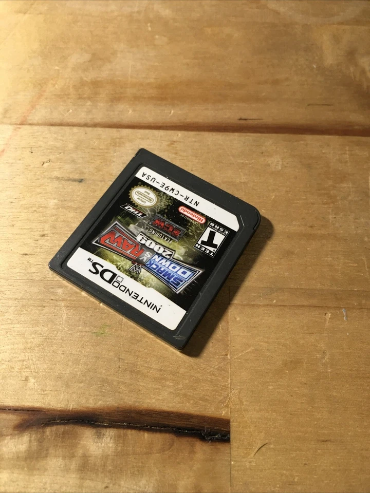 Nintendo DS WW Smack Down Vs Raw 2009 Game Cartridge Only-TESTED - Image 2 of 4