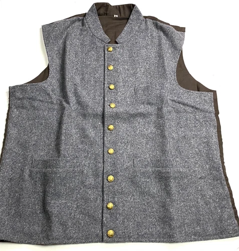 CIVIL WAR CS CSA CONFEDERATE WOOL INFANTRY JACKET VEST-LARGE 44R