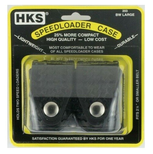 HKS Dual Speedloader Carrier Pouch Basket Weave - HKS-203BWL
