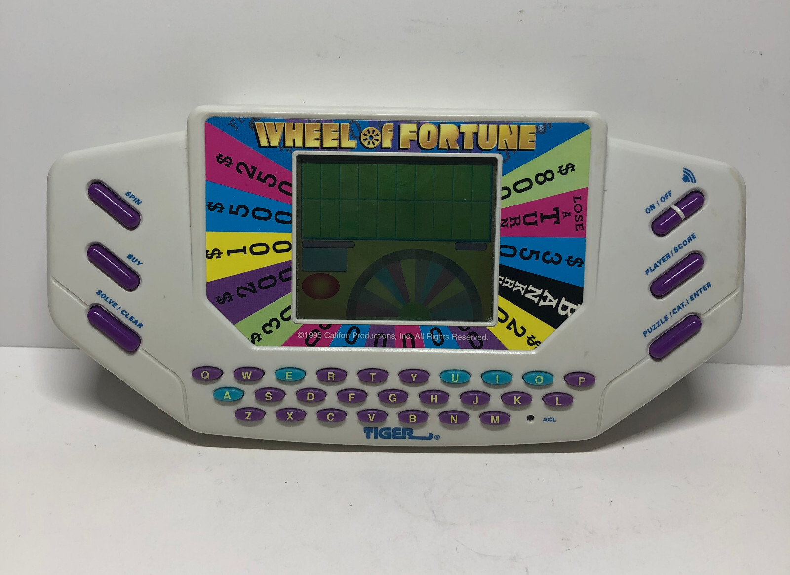 Tiger Electronic Wheel Of Fortune Handheld Game Tested Vintage Video Game eBay