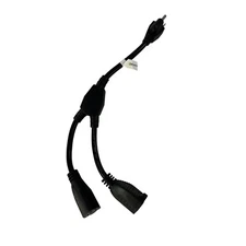 Cable Matters 12in Splitter Power Cable Male to Dual Female 3 Prong