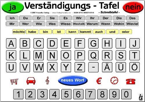 Verständigungs-Tafel - Schreibtafel - Nicht Verfügbar