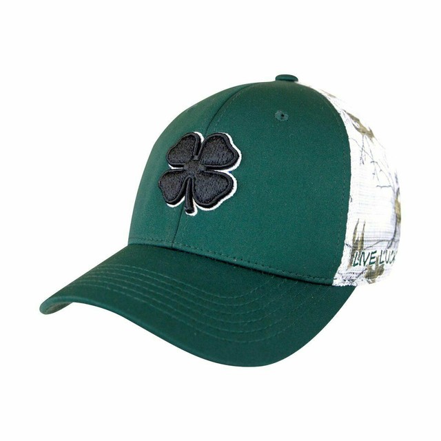 Black Clover Cap Real Tree Luck Mesh 3 Green Adjustable Golf Hat Live