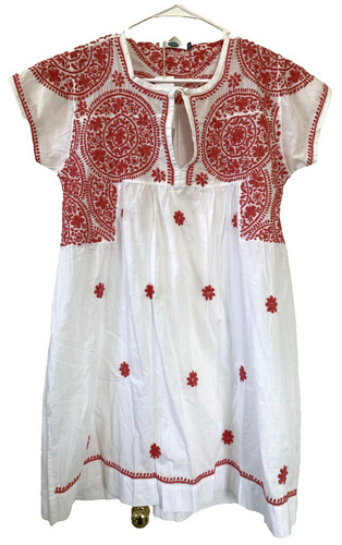 DOLMA Ava NWT Dress Sz M White Cotton Embroidered