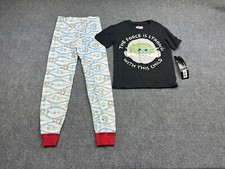 Star Wars Lot Kids Pajama Bottoms 6-7 Baby Yoda Shirt Unisex Size Range 3-4