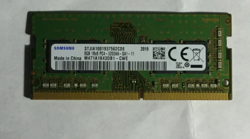 Samsung 8GB DDR4 3200 MHz PC4-25600 SODIMM Laptop Memory RAM (M471A1K43DB1-CWE)